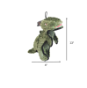 Steel Dog Ruffian Dino T-Rex Plush, Squeaky Toy, Tough Chewer