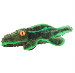 Steel Dog Ruffian Safari Gator Plush, Squeaky Toy, Tough Chewer