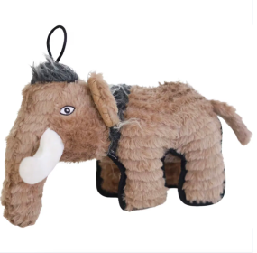Ruffian Dino Woolly Mammoth Plush, Squeaker Toy