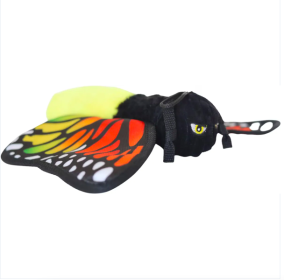 Steel Dog Ruffian Flyer Butterfly Plush, Squeaky Toy, Tough Chewer