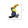 Steel Dog Durable Toucan Plush, Squeaky Dog Toy, Tough Chewer