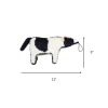 SteelDog Ruffian Hoofer Cow Plush, Squeaky Toy, Tough Chewer