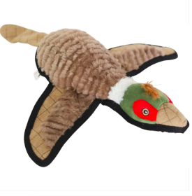 Steel Dog Ruffian Game Bird Pheasant Plush, Squeaky Toy, Tough Chewer