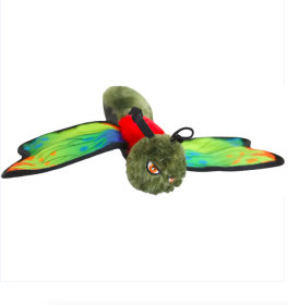Steel Dog Ruffian Flyer Dragonfly Plush, Squeaky Toy, Tough Chewer