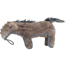 Steel Dog Ruffian Hoofer Donkey Plush, Squeaky Toy, Tough Chewer