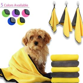 Soft Absorbent Microfiber Pet Bath Towel for Dogs