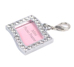 Rectangle Rhinestone Writable Name Telephone ID Tags for Dogs
