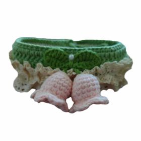 Pink Lily of the Valley Handmade Crochet Necklace