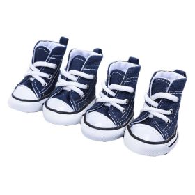 Dog Shoes Pet Dog Casual Canvas Shoes Dog Canvas Boots - 4 Pcs