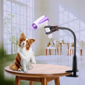 Hair Dryer Holder Hands 360 Degrees Rotatable Hands-Free Hair Dryer Stand Aluminum