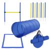 Dog Agility Training Equipment Set with Jumps, Weave Poles, Pause Box & Tunnel