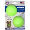 Green Glitter Floating Dog Balls 2 Pack