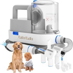 Grooming 5 in 1 Dog Vacuum Kit with Clippers, Low Noise Hair Trimmer and Powerful Suction