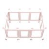 VEVOR Transparent Dog Whelping Box and Puppy Playpen, 60x39x23
