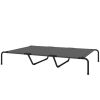 Large Elevated Dog Bed with Breathable Mesh, Raised Outdoor Cot, Gray 60 Inch