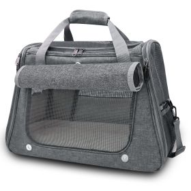 Orthopedic Airline Approved Dog Carrier with Reinforced Bottom, Small Dogs