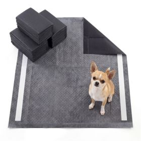Charcoal Dog Pee Pads 24"x24", 6-Layer Ultra Absorbent Pet Training Pads with Odor Control -150 Pack