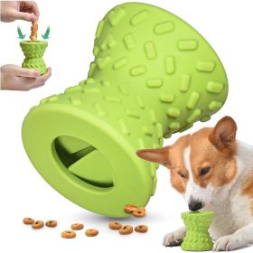 Interactive Rubber Dog Chew Toy with Dental Cleaning Texture