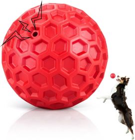 Rubber Indestructible Squeaky Dog Ball for Aggressive Chewers