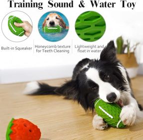 3 Pack Tough Rubber Dog Chew Toys for Aggressive Chewers & Large Breeds