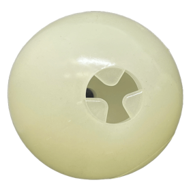 Glow in the Dark Dog Ball Treat Dispenser, Floating Chew Toy, 4 Inch