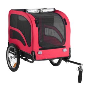 Dog Bike Trailer, Supports up to 100 lbs, Pet Cart Bicycle Carrier for Small & Large Dogs