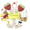 Summer Dog Treat Gift Box 21 Piece Handmade Assorted Biscuits & Treats