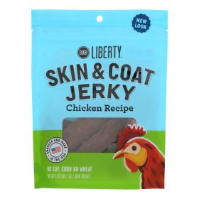BIXBI Chicken Jerky Dog Treats for Skin & Coat 5 oz 6 Pack