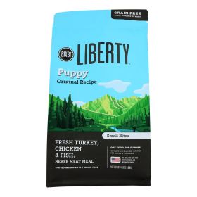 BIXBI Liberty Original Puppy Dry Dog Food – Turkey Recipe (4 lb)