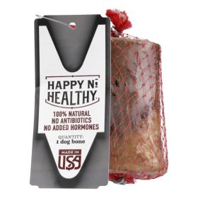 Happy N Healthy Pet Small Beef Dog Bone Chew, 12 Count