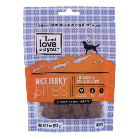 I and Love and You Chicken & Duck Jerky Dog Treats, 4 oz Case of 6