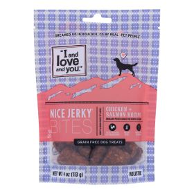 I And Love And You Chicken & Salmon Jerky Dog Treats, Wheat Free, 4 oz 6 Pack