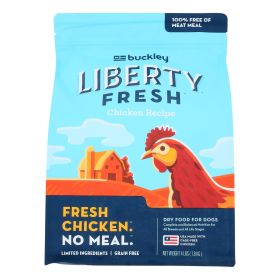 Buckley Liberty Fresh Chicken Dry Dog Food Case (6 Pack, 4 lb Bags)
