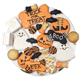 Halloween Dog Treat Gift Box 23 Piece Spooky Assorted Dog Treats