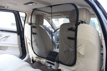 Pet Life Easy Hook Folding Backseat Safety Car Barrier