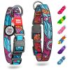 Waudog Heavy Duty Adjustable Nylon Dog Collar, S/M/L Dogs