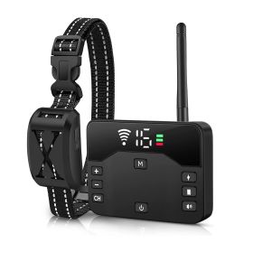 Wireless Electric Dog Fence Waterproof Pet Shock Boundary Containment System Electric Training Collar