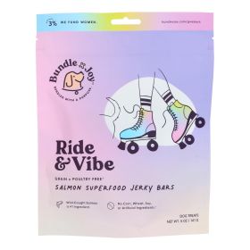 Bundle X Joy Salmon Jerky Bars Dog Treats, 5 oz Case of 6