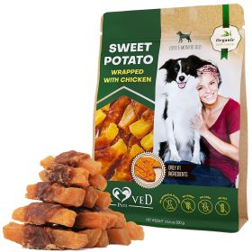 Dog Sweet Potato Wrapped with Chicken Pet Natural Chew Treats Grain Free Organic
