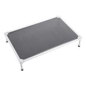 Elevated Dog Bed for Large Dogs, Portable Raised Dog Cot with Aluminum Tube Metal Frame