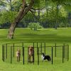 40 Inch Heavy Duty 16 Panel Steel Wire Dog Playpen with Double Door