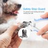 Stainless Steel Dog Nail Clippers with Safety Guard and Nail File