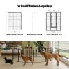 40 Inch Heavy Duty 16 Panel Steel Wire Dog Playpen with Double Door