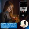 Wireless Smart Video Doorbell Camera with 720P HD, Motion Detection, Night Vision & Two Way Audio