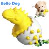 Dinosaur Egg Dog Dental Chew Toy with TPR Nylon Teething Stick and Tug Rope