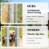 Large Outdoor Dog Kennel with UV Resistant Roof Galvanized Steel Frame and Lockable Door