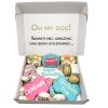 Happy Birthday Dog Treat Gift Box with Handmade Macarons, Bones & Cupcake Treats