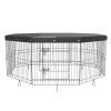 VEVOR 24" Foldable Metal Dog Playpen with Protective Cover