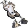 Steel Dog Flat Tugger Wolf Plush, Squeaky Toy, Tough Chewer
