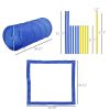 Dog Agility Training Equipment Set with Jumps, Weave Poles, Pause Box & Tunnel